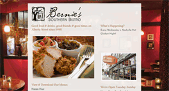 Desktop Screenshot of berniesbistro.com